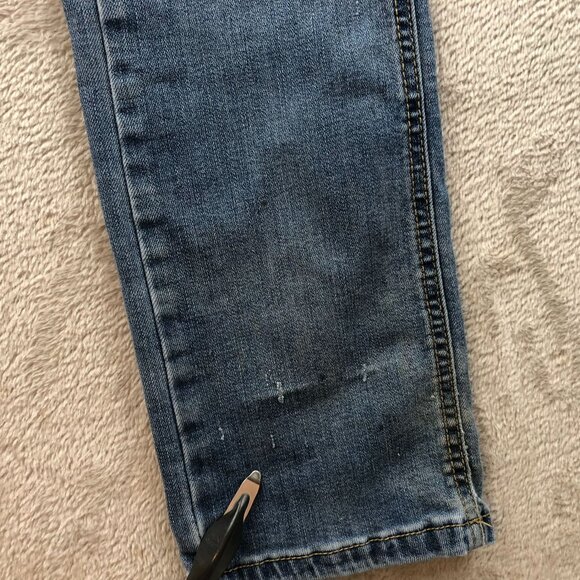 Levis Women's 511 Jeans Size 16  28x30 Straight Classic Blue Denim Mid Rise Y2K - Picture 16 of 16